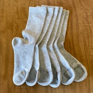 Dickies, Women's Crew Socks, Gray - NEW w/o tags